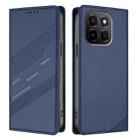 For Honor X6c Embossed Multi-functional Wallet Retro Leather Phone Case(Dark Blue) - 2