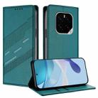 For Honor GT Pro Embossed Multi-functional Wallet Retro Leather Phone Case(Dark Green) - 1