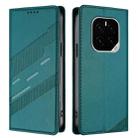 For Honor GT Pro Embossed Multi-functional Wallet Retro Leather Phone Case(Dark Green) - 2