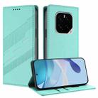 For Honor GT Pro Embossed Multi-functional Wallet Retro Leather Phone Case(Mint Green) - 1