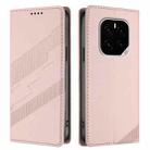 For Honor GT Pro Embossed Multi-functional Wallet Retro Leather Phone Case(Pink) - 2