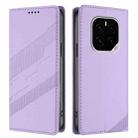 For Honor GT Pro Embossed Multi-functional Wallet Retro Leather Phone Case(Light Purple) - 2