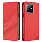 For Honor X60 GT Embossed Multi-functional Wallet Retro Leather Phone Case(Red) - 2
