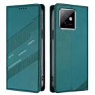 For Honor X60 GT Embossed Multi-functional Wallet Retro Leather Phone Case(Dark Green) - 2