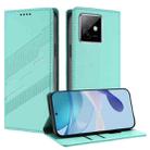 For Honor X60 GT Embossed Multi-functional Wallet Retro Leather Phone Case(Mint Green) - 1