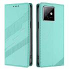 For Honor X60 GT Embossed Multi-functional Wallet Retro Leather Phone Case(Mint Green) - 2