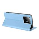 For Honor X60 GT Embossed Multi-functional Wallet Retro Leather Phone Case(Light Blue) - 3
