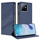 For Honor X60 GT Embossed Multi-functional Wallet Retro Leather Phone Case(Dark Blue) - 1