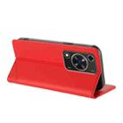 For Huawei Enjoy 70 Embossed Multi-functional Wallet Retro Leather Phone Case(Red) - 3