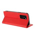 For Huawei P40 Embossed Multi-functional Wallet Retro Leather Phone Case(Red) - 3