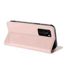For Huawei P40 Embossed Multi-functional Wallet Retro Leather Phone Case(Pink) - 3