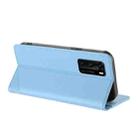 For Huawei P40 Embossed Multi-functional Wallet Retro Leather Phone Case(Light Blue) - 3