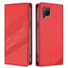 For Huawei P40 Lite 4G / nova 6 SE Embossed Multi-functional Wallet Retro Leather Phone Case(Red) - 2