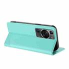 For Huawei P60 / P60 Pro Embossed Multi-functional Wallet Retro Leather Phone Case(Mint Green) - 3