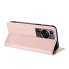 For Huawei P60 / P60 Pro Embossed Multi-functional Wallet Retro Leather Phone Case(Pink) - 3