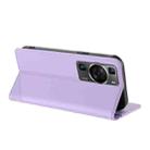 For Huawei P60 / P60 Pro Embossed Multi-functional Wallet Retro Leather Phone Case(Light Purple) - 3