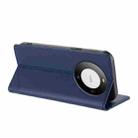 For Huawei Mate 60 Embossed Multi-functional Wallet Retro Leather Phone Case(Dark Blue) - 3