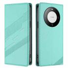 For Huawei Mate 60 Pro / 60 Pro+ Embossed Multi-functional Wallet Retro Leather Phone Case(Mint Green) - 2