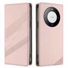 For Huawei Mate 60 Pro / 60 Pro+ Embossed Multi-functional Wallet Retro Leather Phone Case(Pink) - 2