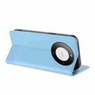 For Huawei Mate 60 Pro / 60 Pro+ Embossed Multi-functional Wallet Retro Leather Phone Case(Light Blue) - 3