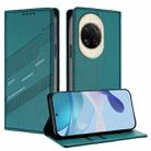For Huawei nova 14 Embossed Multi-functional Wallet Retro Leather Phone Case(Dark Green) - 1