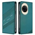 For Huawei nova 14 Embossed Multi-functional Wallet Retro Leather Phone Case(Dark Green) - 2