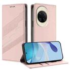 For Huawei nova 14 Embossed Multi-functional Wallet Retro Leather Phone Case(Pink) - 1