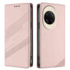 For Huawei nova 14 Embossed Multi-functional Wallet Retro Leather Phone Case(Pink) - 2