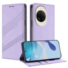 For Huawei nova 14 Embossed Multi-functional Wallet Retro Leather Phone Case(Light Purple) - 1