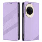 For Huawei nova 14 Embossed Multi-functional Wallet Retro Leather Phone Case(Light Purple) - 2