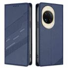 For Huawei nova 14 Embossed Multi-functional Wallet Retro Leather Phone Case(Dark Blue) - 2