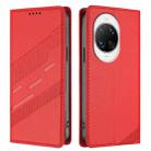 For Huawei nova 14 Pro Embossed Multi-functional Wallet Retro Leather Phone Case(Red) - 2