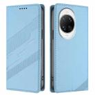 For Huawei nova 14 Pro Embossed Multi-functional Wallet Retro Leather Phone Case(Light Blue) - 2