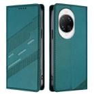 For Huawei nova 14 Ultra Embossed Multi-functional Wallet Retro Leather Phone Case(Dark Green) - 2