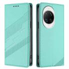 For Huawei nova 14 Ultra Embossed Multi-functional Wallet Retro Leather Phone Case(Mint Green) - 2
