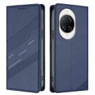 For Huawei nova 14 Ultra Embossed Multi-functional Wallet Retro Leather Phone Case(Dark Blue) - 2