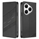 For Huawei Pura 80 Embossed Multi-functional Wallet Retro Leather Phone Case(Black) - 2