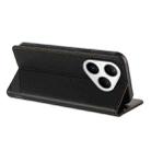For Huawei Pura 80 Embossed Multi-functional Wallet Retro Leather Phone Case(Black) - 3
