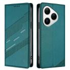 For Huawei Pura 80 Embossed Multi-functional Wallet Retro Leather Phone Case(Dark Green) - 2