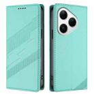For Huawei Pura 80 Embossed Multi-functional Wallet Retro Leather Phone Case(Mint Green) - 2