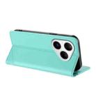 For Huawei Pura 80 Embossed Multi-functional Wallet Retro Leather Phone Case(Mint Green) - 3