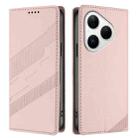 For Huawei Pura 80 Embossed Multi-functional Wallet Retro Leather Phone Case(Pink) - 2