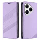 For Huawei Pura 80 Embossed Multi-functional Wallet Retro Leather Phone Case(Light Purple) - 2