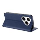 For Huawei Pura 80 Embossed Multi-functional Wallet Retro Leather Phone Case(Dark Blue) - 3