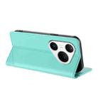 For Huawei Pura 80 Pro Embossed Multi-functional Wallet Retro Leather Phone Case(Mint Green) - 3