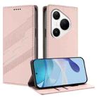 For Huawei Pura 80 Pro Embossed Multi-functional Wallet Retro Leather Phone Case(Pink) - 1