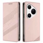 For Huawei Pura 80 Pro Embossed Multi-functional Wallet Retro Leather Phone Case(Pink) - 2