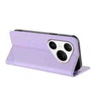 For Huawei Pura 80 Pro Embossed Multi-functional Wallet Retro Leather Phone Case(Light Purple) - 3