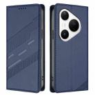 For Huawei Pura 80 Pro Embossed Multi-functional Wallet Retro Leather Phone Case(Dark Blue) - 2