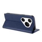 For Huawei Pura 80 Pro Embossed Multi-functional Wallet Retro Leather Phone Case(Dark Blue) - 3